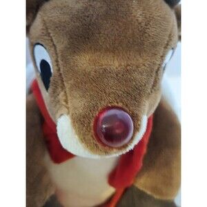 Rudolph With Peek-A-Boo Dan Dee Motion Light and Sound Christmas Plush See Video